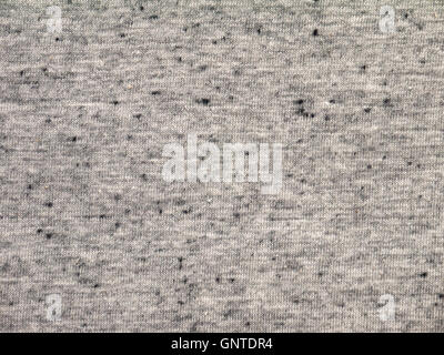 Heather gray t-shirt cotton knitted fabric texture Stock Photo