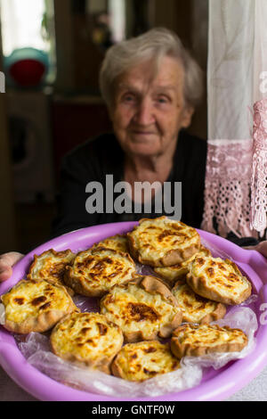 Karelian pasty - are traditional pasties from Karelia, Finland, Estonia and northern Russia. Stock Photo