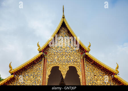 Wat Chiang Man, the oldest temple in Chiang Mai, Thailand Stock Photo