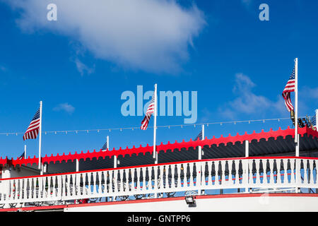 Details on a classic riverboat on the Savannah River Stock Photo