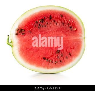 half of watermelon isolated on the white background. Stock Photo