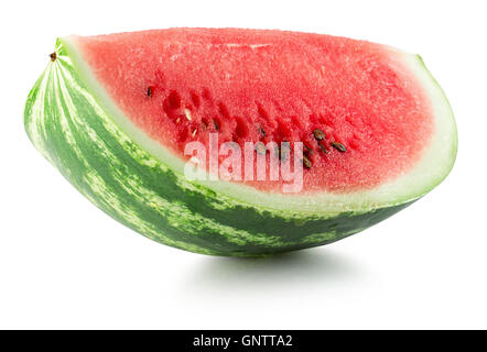 watermelon slice isolated on the white background. Stock Photo