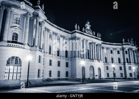 Humboldt University Berlin, Germany at night Stock Photo