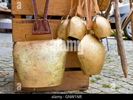 Cow bells in bavaria Stock Photo