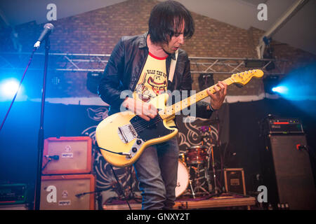London, UK. 01st Sep, 2016. Ryan Jarman of The Cribs performs at Oval Space on September 01, 2016 in London, England. Credit:  Michael Jamison/Alamy Live News Stock Photo