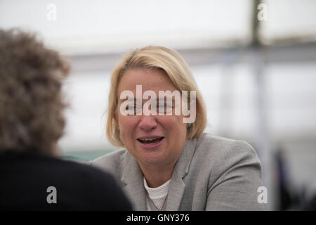 Ex- Leader of the Green Party of England and Wales, Natalie Bennett, pictured at the 2016 party conference in Birmingham Stock Photo