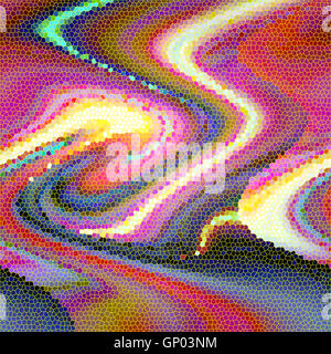 Abstract coloring background of the fire life span gradient with visual pinch,stain,shear and twirl effects-good for your design Stock Photo