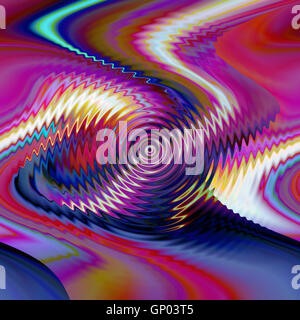 Abstract coloring background of the fire life span gradient with visual pinch,zigzag,shear and twirl effects Stock Photo