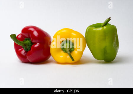 Bell peppers traffic lights. This is the red light which commands - Go! Prints and gifts for fun and good mood Stock Photo