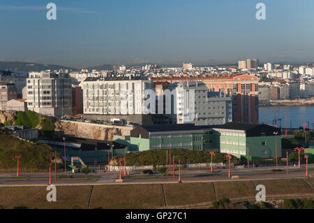 Urban view, La Coruña, Region of Galicia, Spain, Europe Stock Photo