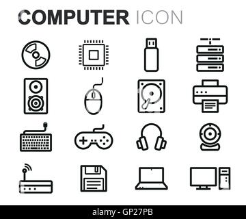 Tech business vector line icons set. Tech, Business, Software ...