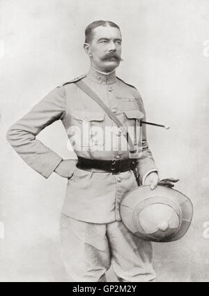 Lord Kitchener of Khartoum.  Field Marshal Horatio Herbert Kitchener, 1st Earl Kitchener, 1850 –1916.  Senior British Army officer and colonial administrator. Stock Photo