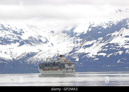 Large cruise ship Island Princess Galcier Bay Inside Passage Southeast Alaska USA Stock Photo