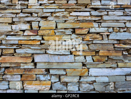 Dry stone wall texture or background Stock Photo