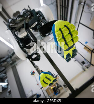 Varileg, a prototype of an electrically powered exoskeleton at a lab of the Swiss Federal Institute of Technology (ETH), Zurich. Stock Photo