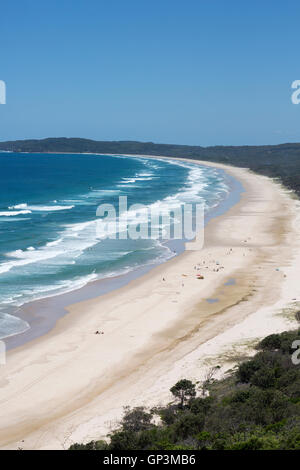 Tallow Beach in Byron Bay on the New South Wales coastline,Australia Stock Photo