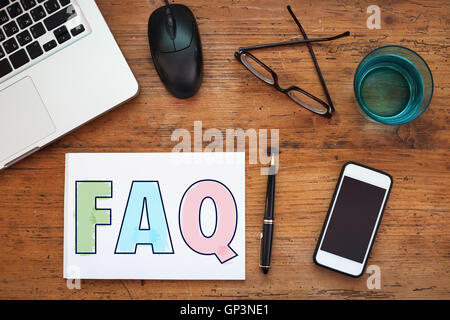 FAQ Stock Photo