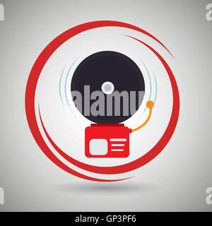 alarm fire system emergency Stock Vector