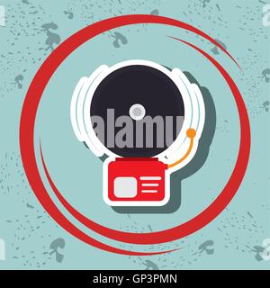 alarm fire system emergency Stock Vector