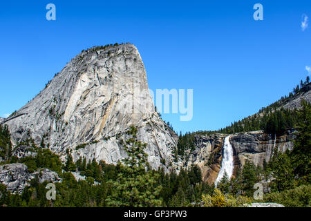 I am glad to take amazing shots at the amazing Yosemite National Park. Waterfall is the symbol of Yosemite. Stock Photo