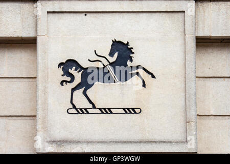 OXFORD, UNITED KINGDOM - AUGUST 12TH 2016: A sign for a Lloyds Bank outlet in the city of Oxford in the UK, on 12th August 2016. Stock Photo