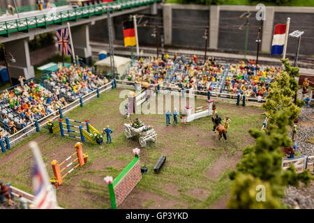 A visit inside the Miniatur Wunderland the largest model railway in the world Hamburg Northern Germany Europe Stock Photo