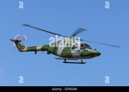 British Army Air Corps Westland WG-13 Lynx AH7 military helicopter Stock Photo