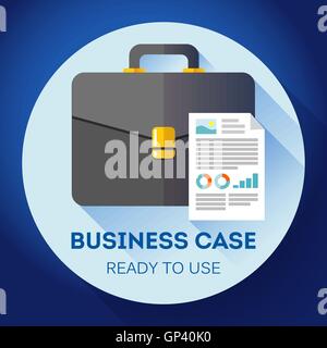 Idea - Ready to use Business case icon. Flat design style Stock Vector