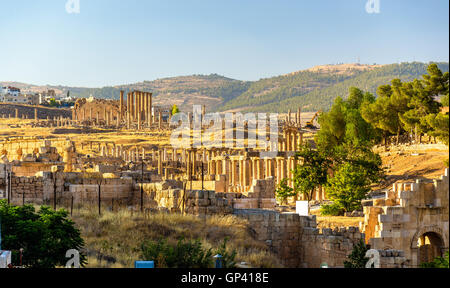 The Roman city of Gerasa - Jordan Stock Photo