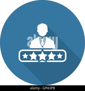 Quality Management Icon. Flat Design. Stock Vector