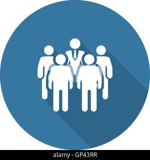 Meeting Icon. Flat Design. Stock Vector