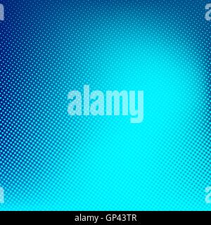 Blue cyan vector halftone background. Creative illustration. Stock Vector