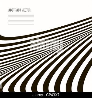 Wavy vector background. Abstract stripe Geometric pattern. Stock Vector