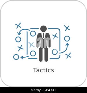 Tactics Icon. Flat Design. Stock Vector
