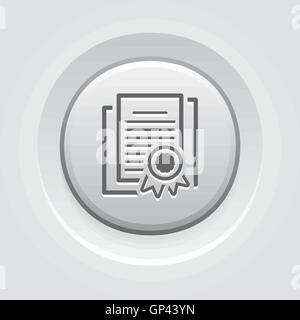 Security Certificates Icon. Flat Design. Stock Vector