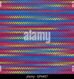 Style Seamless Knitted Melange Pattern Stock Vector