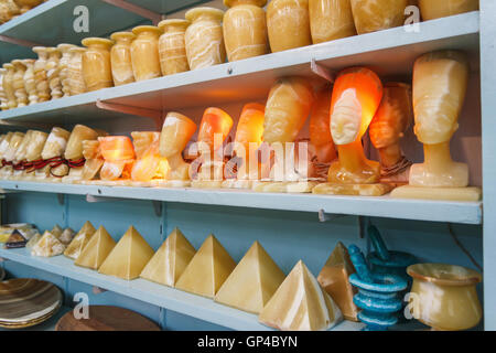 egyptian showcase souvenirs alamy