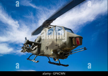 AH-1F; Cobra military helicopter; Fremont County Airport; Penrose; Colorado; USA Stock Photo