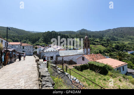 San Andres de Teixido church famous for pilgrimage in San Andres de Teixido, A Coruña province, Galicia, Spain Stock Photo