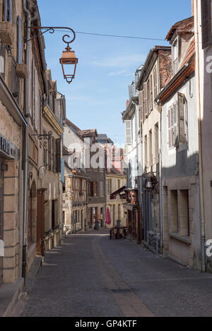 A cobbled street in Montlucon Stock Photo