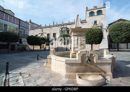 BURGOS, SPAIN - 31 AUGUST, 2016: Casa de los Condestables house in Burgos also known as Casa del Cordon at Castilla Spain. Renai Stock Photo