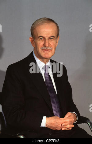 Damascus 1990s - Hafez Al Assad at the Presidential palace in Damascus Stock Photo