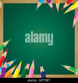 back, background, blackboard, board, chalk, chalkboard, color, colorful, coloring, concept, creative, creativity, design Stock Vector