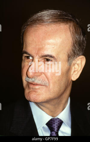 Damascus 1990s - Hafez Al Assad at the Presidential palace in Damascus Stock Photo