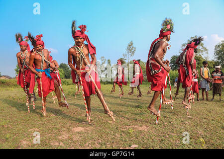 Gendi dance, bastar, chhattisgarh, india, asia Stock Photo