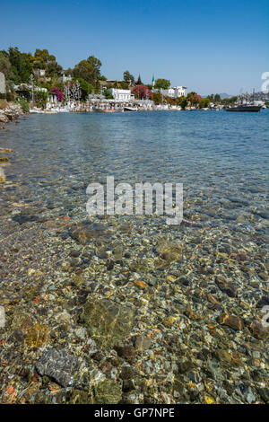 Gumusluk seaside village in Bodrum,The Aegean Coast,Turkey Stock Photo