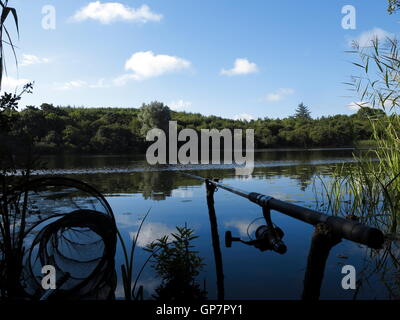 Tench Fishing in Ireland Stock Photo