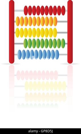 Abacus icon isolated on a white background Stock Vector