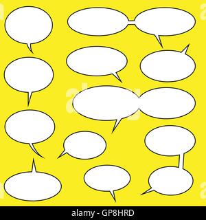 speech bubbles vector for your comics Stock Vector