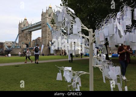 Memory Walk sees thousands of people raising money for a world without dementia across England, Wales and Northern Ireland. Stock Photo